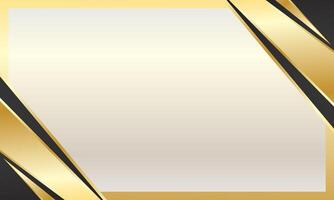 Elegant black and gold geometric certificate background vector