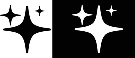 AI logo icon magic sparkle stars symbol vector