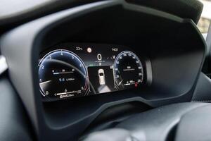Zaporizhia, Ukraine, 2025 - Car panel, dashboard design element, elegant and simple style. photo