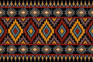 Colorful geometric textile pattern vector