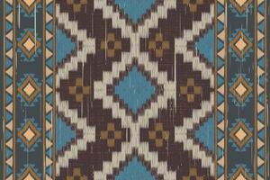 Tribal pattern design in rich colors vector