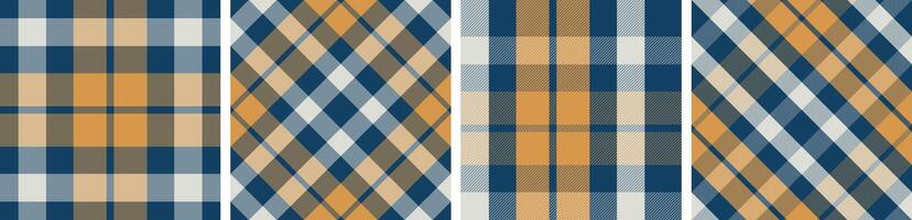 Seamless check pattern or plaid pattern dress ,flannel skirt, other modern and fashion print. vector