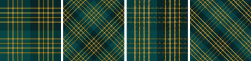 Seamless plaid pattern set.for dress flannel skirt, tablecloth modern and fashion print. vector