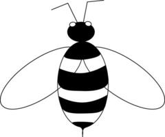 Bee concepts isolated. graphic line illustration. Perfect for cards, decorations, stickers, logo, menu, various designs. design for fashion graphics, textile prints, fabrics, wallpapers. vector