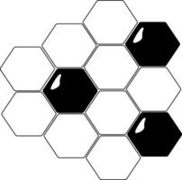 Honey Background Honeycomb composition. graphic line illustration. Perfect for cards, decorations, stickers, logo, menu, various designs. For poster, ad, sale promotion, print for t-shirt vector