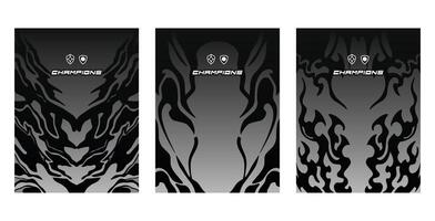 Smoldering Hot Jersey Designs for On-Fire Teams vector
