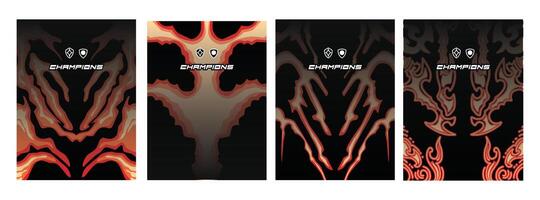 High-Performance Sports Tee Mockups with a Gothic Edge vector