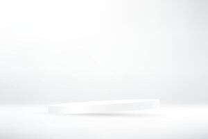 Abstract white cylinder pedestal podium for Product display presentation. illustration. vector