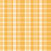 Orange gingham pattern fabric vintage design flat illustration vector
