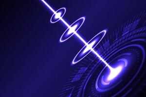 Abstract Digital technology laser beam background, network communication concept vector