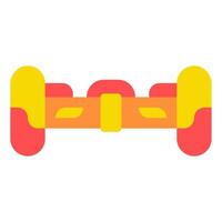 Retro Futurism Hoverboard Icon vector