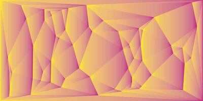 prismatic low poly texture a vibrant pink and yellow pattern ideal for digital art and contemporary backdrops vector
