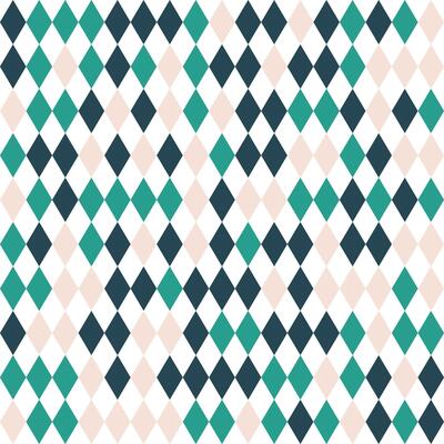 Teal Navy Beige Diamond Pattern. Modern Geometric Seamless Background for Textile And Digital Design