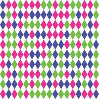 Colorful Geometric Diamond Pattern. Pink, Green and Blue Abstract Art Background vector