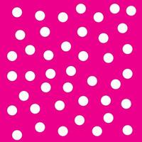 Vibrant Pink Background with White Polka Dot Pattern Design vector