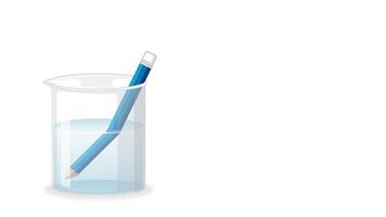 Animation demonstrating light refraction in two substances. video