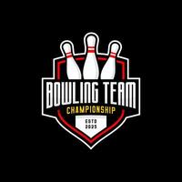 BOWLING SHIELD DESIGN vector