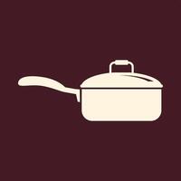 Coocking pan trendy useful important Illustration design magnificent colorful background vector
