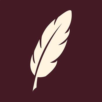 Feather Nib trendy useful important Illustration design glorious colorful background vector