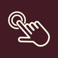 Hand click trendy useful important Illustration design magnificent colorful background vector