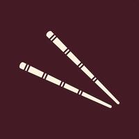 Chopsticks trendy useful important Illustration design glorious colorful background vector