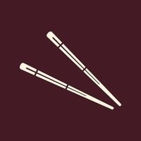 Chopsticks trendy useful important Illustration design perfect colorful background vector