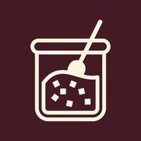 Sugar trendy useful important Illustration design elegant colorful background vector