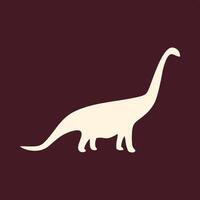 Long Dinosaur trendy useful important Illustration design fascinating colorful background vector