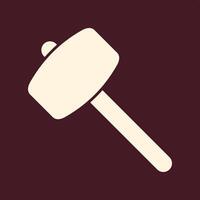 Hammer trendy useful important Illustration design likely colorful background vector
