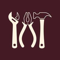 Wrench and screwdriver trendy useful important Illustration design likely colorful background vector