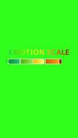 Colorful emotion scale animation with smooth transitions and vibrant graphics on a bright green background video