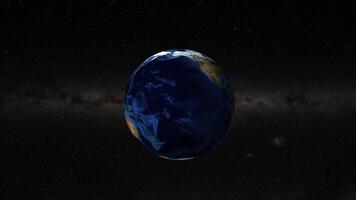 Animation zooms from Earth to Australia, highlighting a famous landmark with smooth transitions and vibrant colors video