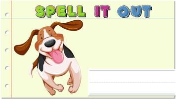 Animated sequence with a cheerful hound, letters rearranging to spell 'hound', vibrant colors, and playful transitions video