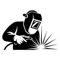 Welder welding art vector