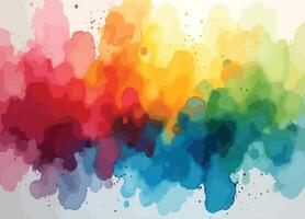 bold colorful watercolor texture vector