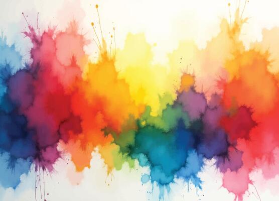 vibrant watercolor splash