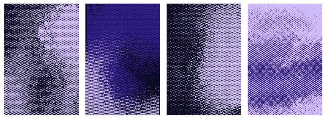 Background halftone punk cover. Punk poster dot effect.