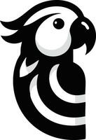 Abstract Parrot Icon Graphic Art Bird Silhouette vector