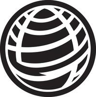 Abstract Globe Symbol with Global Connections and Technology vector