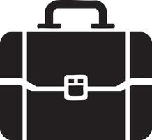 Modern Business Briefcase Icon for Professional Document Carry and Organization vector