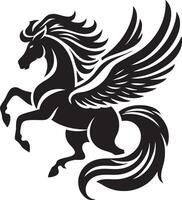 dynamic flying pegasus vector