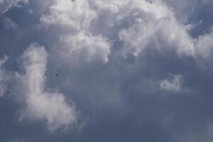 beautiful picture of clouds, a mixture of light and dark clouds dramatic sky, yin - yang photo