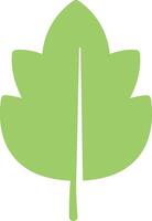 Simple green leaf icon symbolizing nature, growth, sustainability, and environmental awareness, perfect for eco friendly projects and promoting green initiatives vector