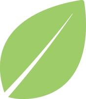 Simple green leaf symbolizing environmental concepts, including nature, growth, sustainability, and eco consciousness, promoting a message of ecological awareness vector