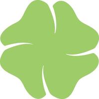 Light green four leaf clover representing luck, fortune, and prosperity, perfect for St. Patrick's Day festivities or Irish themed designs, embodying hope and charm vector