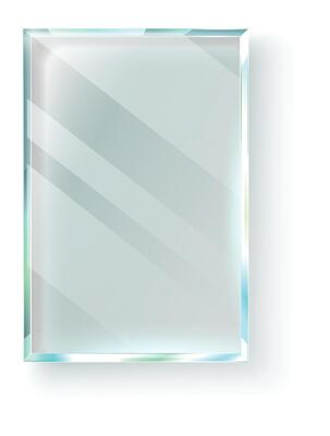 Glass plate with transparency and light reflections creating elegant backdrop for product presentations, website designs, or other visual projects
