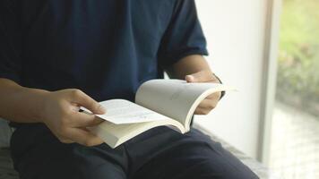 Reading books to enhance knowledge and seek knowledge from the world of books. Learning from silence photo