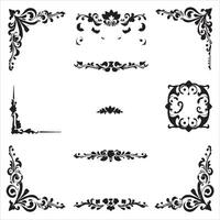 Decorative borders and frames vector