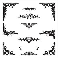 Decorative frame set vector