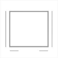 A square frame with a white border vector
